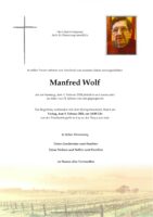 Manfred Wolf Bestattung Kallaus